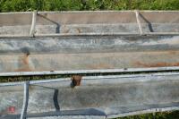 3 9' GALVANISED GROUND FEED TROUGHS (39) - 4