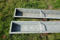 2 IAE 9' GALVANISED HOOK ON FEED TROUGHS - 3