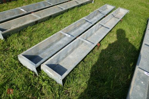 2 IAE 9' GALV HOOK ON FEED TROUGHS (42)