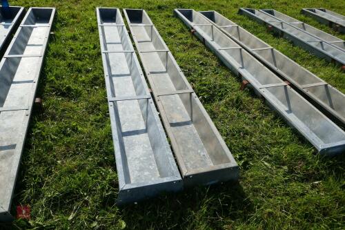 2 IAE 9' GALV HOOK ON FEED TROUGHS (45)