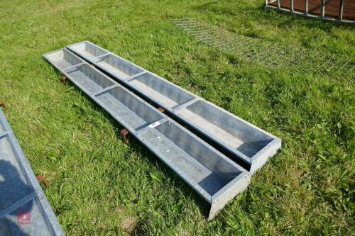 2 IAE 9' GALV HOOK ON FEED TROUGHS (47)