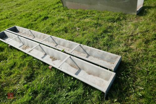 2 IAE 9' GALV HOOK ON FEED TROUGHS (53)