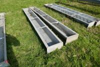 2 X 9' GALV GROUND FEED TROUGHS (55)