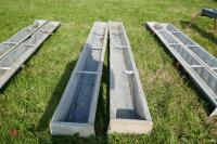 2 X 9' GALV GROUND FEED TROUGHS (55) - 2