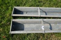 2 X 9' GALV GROUND FEED TROUGHS (55) - 3