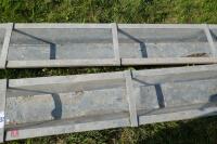 2 X 9' GALV GROUND FEED TROUGHS (55) - 4