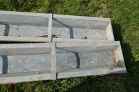 2 X 9' GALV GROUND FEED TROUGHS (55) - 5