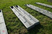 2 X 9' GALV GROUND FEED TROUGHS (55) - 6