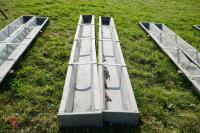 2 X 9' GALV GROUND FEED TROUGHS (55) - 7