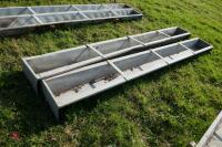 2 X 9' GALV GROUND FEED TROUGHS (55) - 8