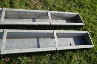 2 X 9' GALV GROUND FEED TROUGHS (55) - 10