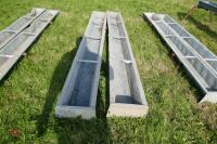 2 X 9' GALV GROUND FEED TROUGHS (55) - 11