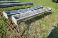 2 X 9' GALV GROUND FEED TROUGHS (58) - 3