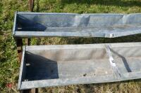 2 X 9' GALV GROUND FEED TROUGHS (58) - 4