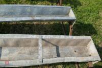 2 X 9' GALV GROUND FEED TROUGHS (58) - 6