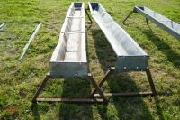 2 X 9' GALV GROUND FEED TROUGHS (58) - 7