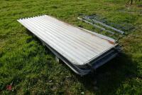 6 SHEETED GALVANISED SHEEP HURDLES (61) - 3