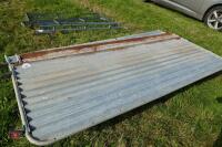 6 SHEETED GALVANISED SHEEP HURDLES (61) - 8