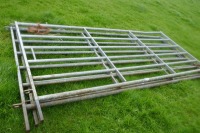 3 IAE 10' GALVANISED CATTLE HURDLES - 2