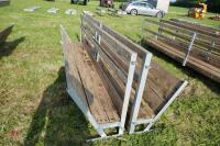 2 10' SHEEP FEED BARRIERS & TROUGHS (82)