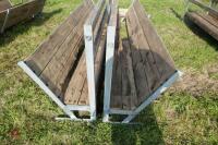 2 10' SHEEP FEED BARRIERS & TROUGHS (82) - 3