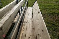 2 10' SHEEP FEED BARRIERS & TROUGHS (82) - 8