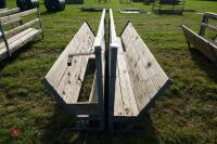 2 10' SHEEP FEED BARRIERS & TROUGHS (82) - 9