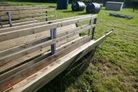 2 10' SHEEP FEED BARRIERS & TROUGHS (82) - 10