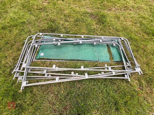 9 X 8' GALVANSIED HURDLE FRAMES