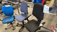 3 OFFICE CHAIRS