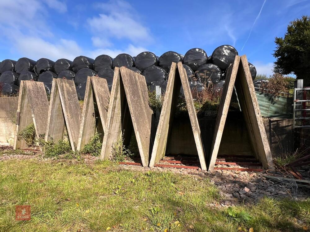 9 CONCRETE A-FRAME BARRIERS