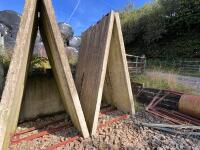 9 CONCRETE A-FRAME BARRIERS - 3