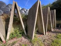 9 CONCRETE A-FRAME BARRIERS - 5