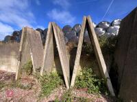 9 CONCRETE A-FRAME BARRIERS - 6