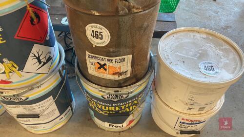 2 TUBS OF FLOOR PAINT