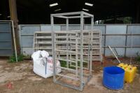 GALVANISED CATTLE CRUSH ACCESS KIOSK