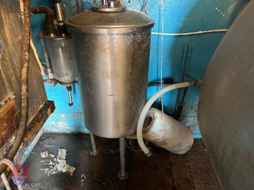 PRECISION DAIRY SS MILK RECEIVING TANK
