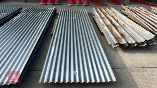 4 X 13' SHEETS OF CORRUGATED TIN