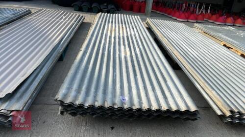 20 X 13' SHEETS OF CORRUGATED TIN