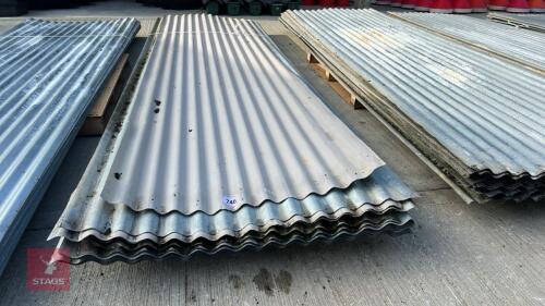 20 X 13' SHEETS OF CORRUGATED TIN