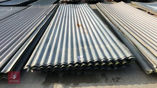 20 X 13' SHEETS OF CORRUGATED TIN