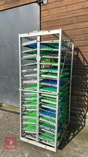 ALUMINIUM INCUBATOR EGG TROLLEY