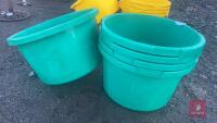 5 GREEN FEED CONTAINERS - 2