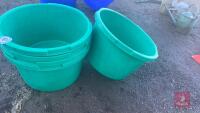 5 GREEN FEED CONTAINERS - 4