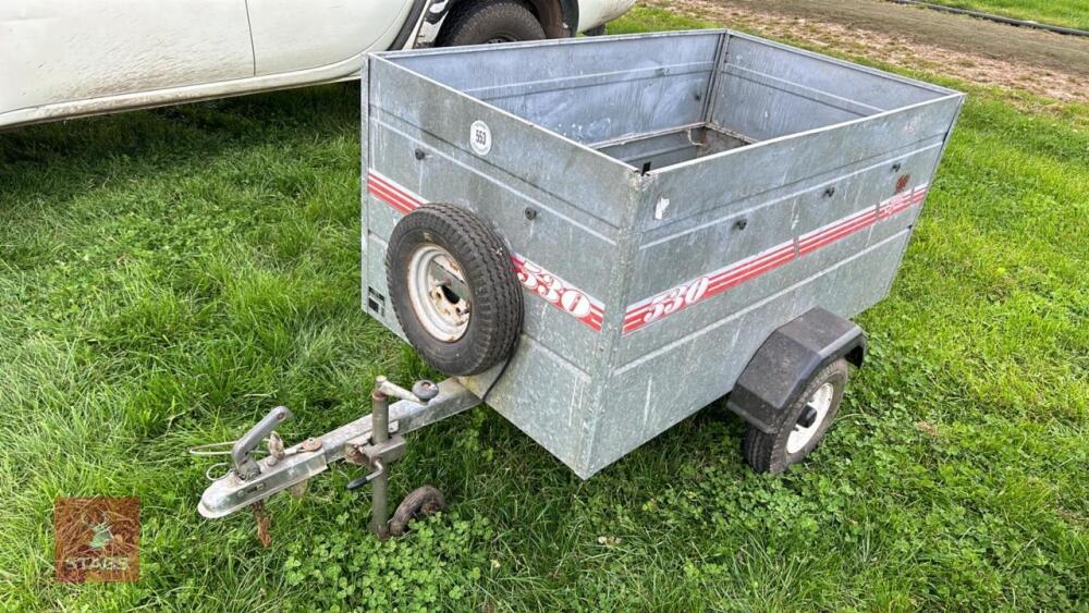 1.5M X 86CM CADDY 530 CAR TRAILER