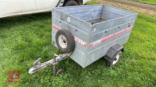 1.5M X 86CM CADDY 530 CAR TRAILER