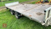 NUGENT 16' TWIN AXLE FLATBED TRAILER - 14