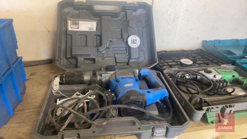 DRAPER EXPERT HAMMER DRILL All items must be collected from the sale site within 2 weeks of the sale closing otherwise items will be disposed off at the purchasers loss (purchasers will still be liable for outstanding invoices). The sale site will be ope