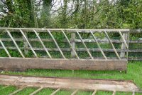 GALVANISED 15' CATTLE FEED BARRIER - 3