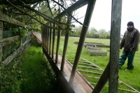 GALVANISED 15' CATTLE FEED BARRIER - 4